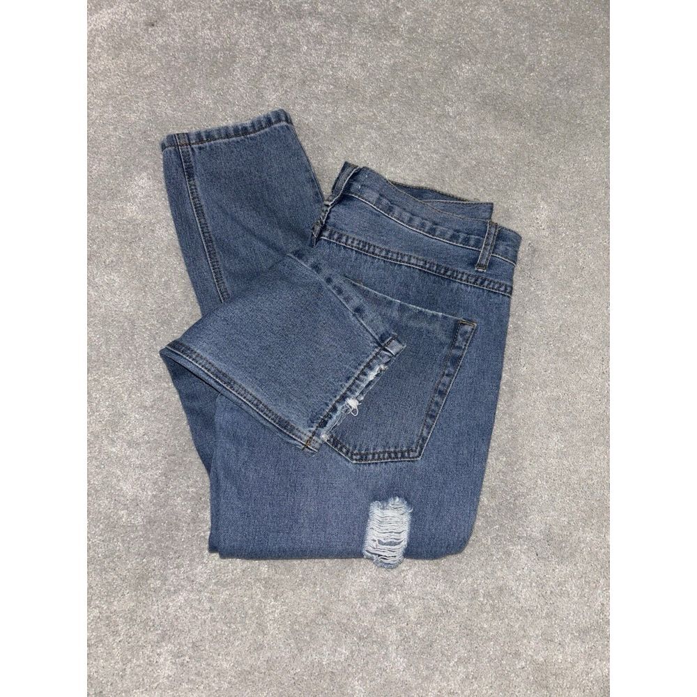 super down jean size 28 relaxed fit distressed‎